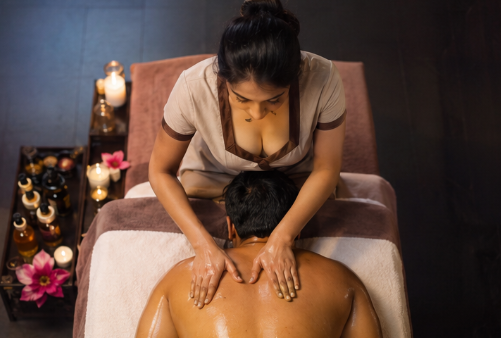 Balinese body massage ritual